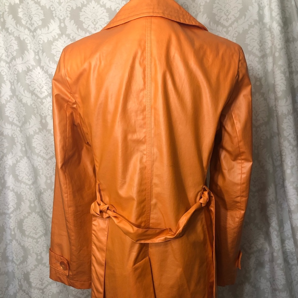 bill blass Orange Trench Coat - Picture 7 of 16